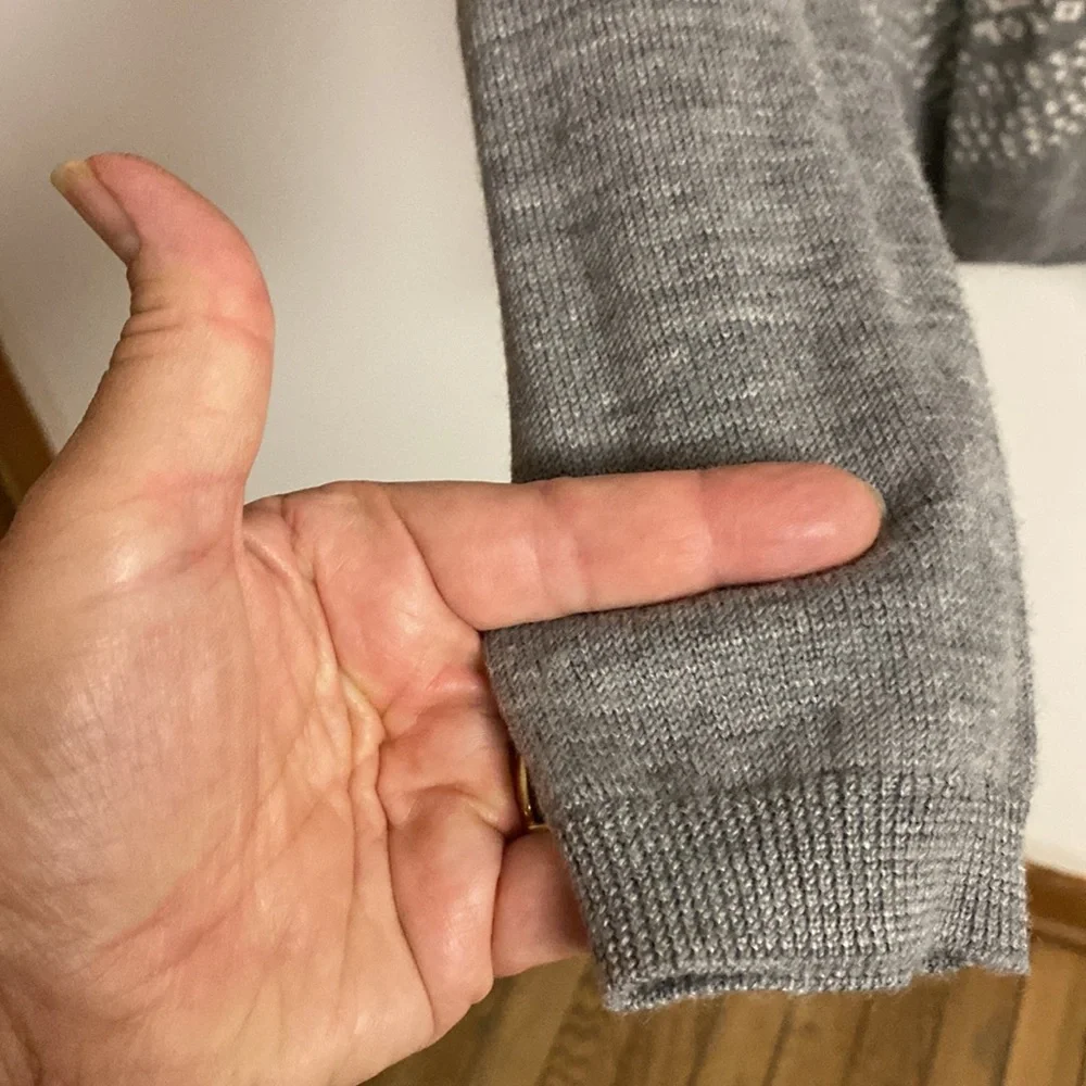 J. Crew Gray 100% Merino Wool